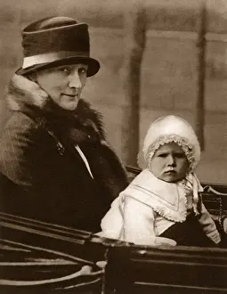 Nanny Prints: Princess Elizabeth taking a carriage ride with her nanny