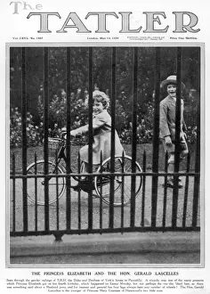 Princess Elizabeth on her trike