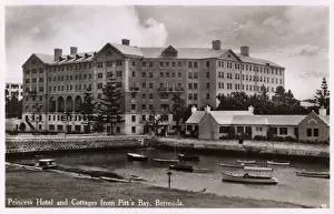 Princess Hotel and Cottages from Pitts Bay, Bermuda