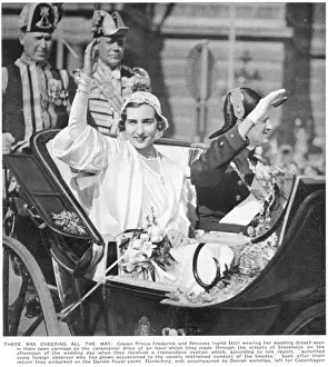 Waving Prints: Princess Ingrid of Sweden on her wedding day