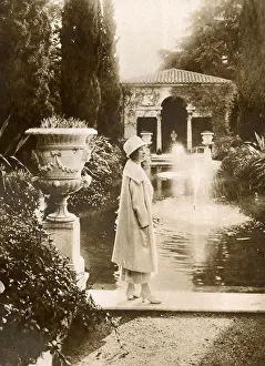 Oct18 Prints: Princess Karageorgevitch at the Villa Fiorentiana, Cannes