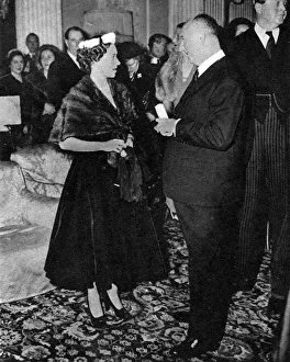 Feb18 Gallery: Princess Margaret with Christian Dior at Blenheim fashion sh