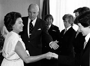 Authority Gallery: Princess Margaret meeting Metropolitan Police officers