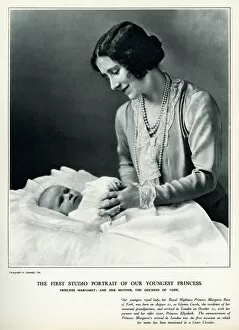 Images Dated 6th July 2012: Princess Margaret and her Mother The Duchess of York 1930