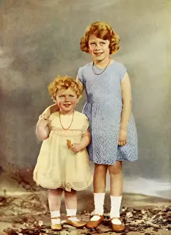 Princess Margaret Rose with Princess Elizabeth