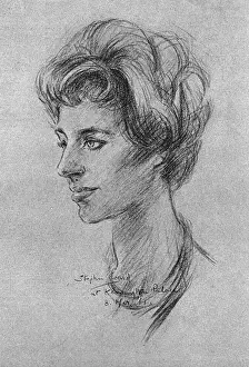 Ward Prints: Princess Margaret, as sketched by Stephen Ward, 1961