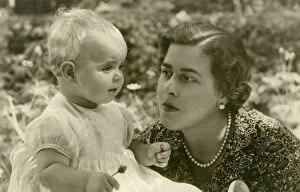 Consort Gallery: Princess Margarita of Greece with her baby daughter, Beatrix