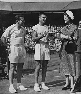 Trophy Prints: Princess Marina, Duchess of Kent at Wimbledon