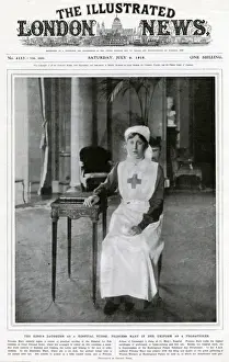 Princess Mary in hospital nurse uniform 1918