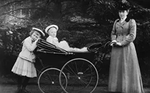 Pram Prints: Princess Mary and Prince Henry with Mrs Charlotte Bill