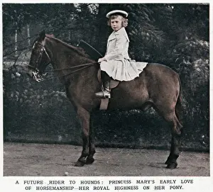 Princess Mary riding her pony 1901