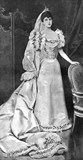 Princess Maud in her wedding dress