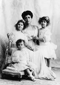 Princess Nicholas of Greece and her daughters