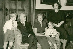 Prussia Gallery: Princess Sophie of Greece with in-laws and sons