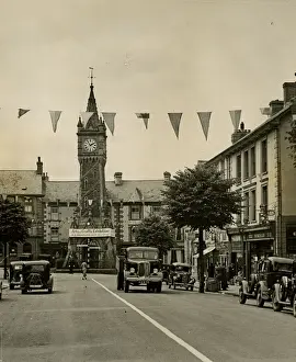 Widest Prints: Princess Street, Machynlleth, widest street in North Wales