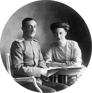 Princess Tatiana Konstantinovna and her fiancee