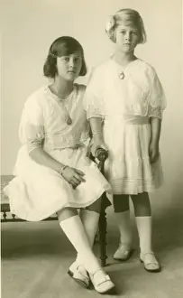 Daughters Prints: Princess Theodora and Princess Cecile of Greece`