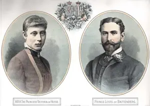 Eldest Prints: Princess Victoria of Hesse & Prince Louis of Battenerg