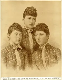 Princess Victoria with her two sisters