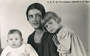 Giorgio Prints: Princess Yolanda of Italy and her children