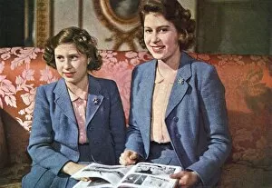 Images Dated 16th March 2016: Princesses Elizabeth and Margaret, ILN centenary sitting