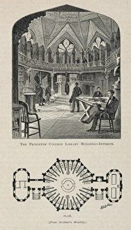 The Princeton College Library Building - interior / FSB. P