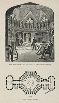 Monthly Prints: The Princeton College Library Building - interior / FSB. P