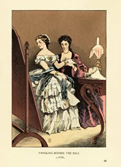 Images Dated 16th July 2019: Prinking before the ball, 1858