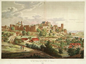 Unesco Collection: Print, Chateau de Chinon, Indre-et-Loire, France