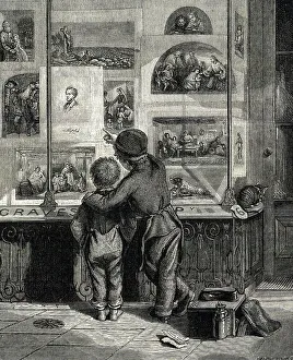 Macduff Prints: The Print Seller's Shop Window, Henry Graves, London