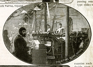Banking Gallery: Printing Bank Notes, Bank of England, City of London