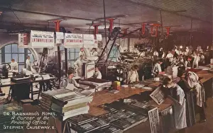 Destitute Prints: Printing Office at Barnardos Home, Stepney Causeway