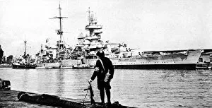 Danish Collection: Prinz Eugen in Copenhagen Harbour; Second World War, 1945