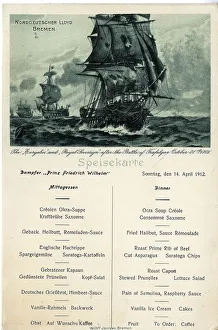 Iceberg Prints: Prinz Friedrich Wilhelm lunch and dinner menu
