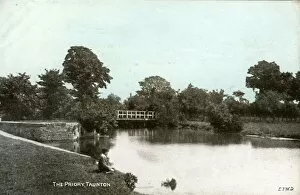 Taunton Collection: The Priory Lake, Taunton, Somerset