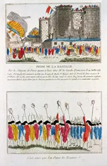 Bastille Prints: Prise de la Bastille par les Citoyens de Paris... ; C est ain