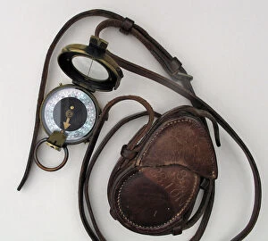 Images Dated 21st February 2012: Prismatic compass belonging to Sergeant Ernest Blaikeley