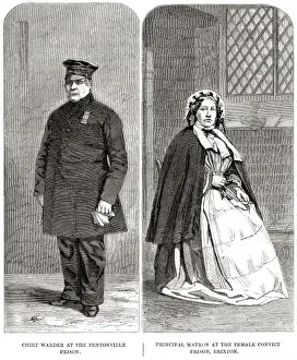 Matron Prints: Prison Chief Warder And Matron