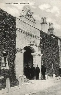 Convicts Prints: Prison Gates, Portland Prison, Dorset