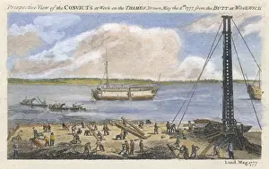 Convicts Prints: Prison Hulk, Woolwich