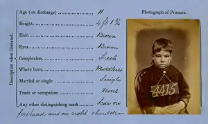 Prisoner mug shot 1872-1873