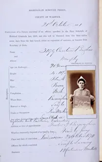Prisoner mug shot 1873