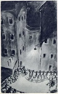 Prisoners at Oflag IV.C (aka Colditz) celebrate New Years Eve. Date: 1943