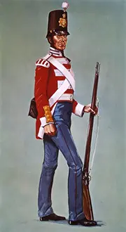 Leicestershire Prints: Private of the 17th Regiment of Foot