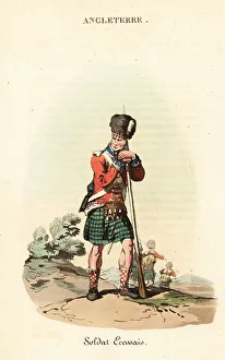 Librairie De Gide Fils Prints: Private of the 42nd Highland Regiment, 1800s