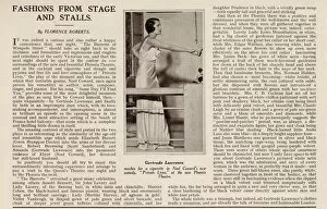 Images Dated 12th November 2020: Private Lives, fashion on stage, Gertrude Lawrence