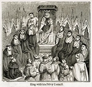 Privy Council seated around Henry V Privy Council seated around Henry V