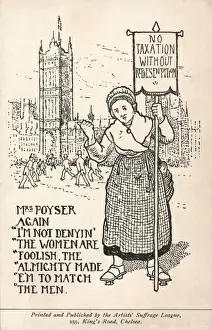 Representation Prints: Pro-Suffrage Propaganda Mrs Poyser