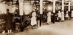 Processing tobacco at a plantation in Virginia, USA
