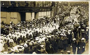 Bedfordshire Prints: Procession by Blundell Brothers Outfitters, Luton, Bedfords